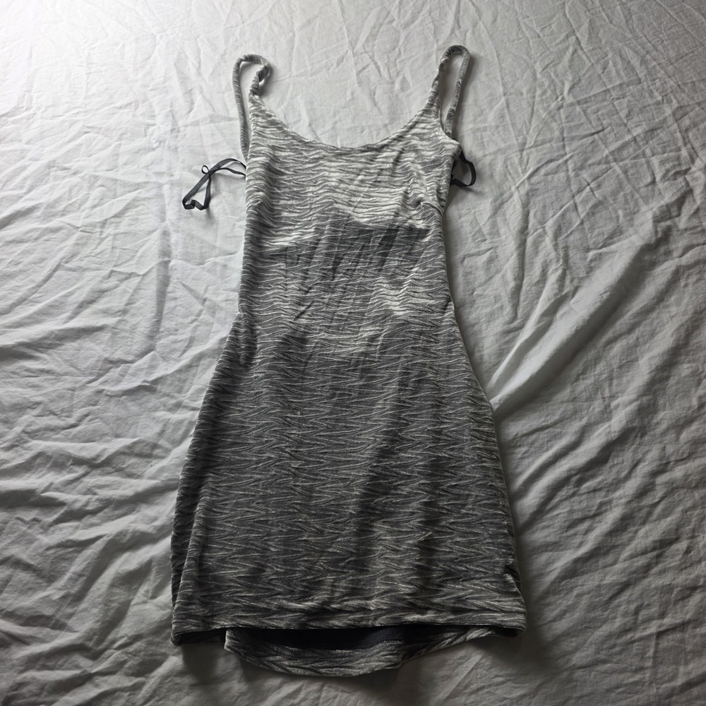 Vintage Modet of California Y2K Gray Velvet Mini Dress  small